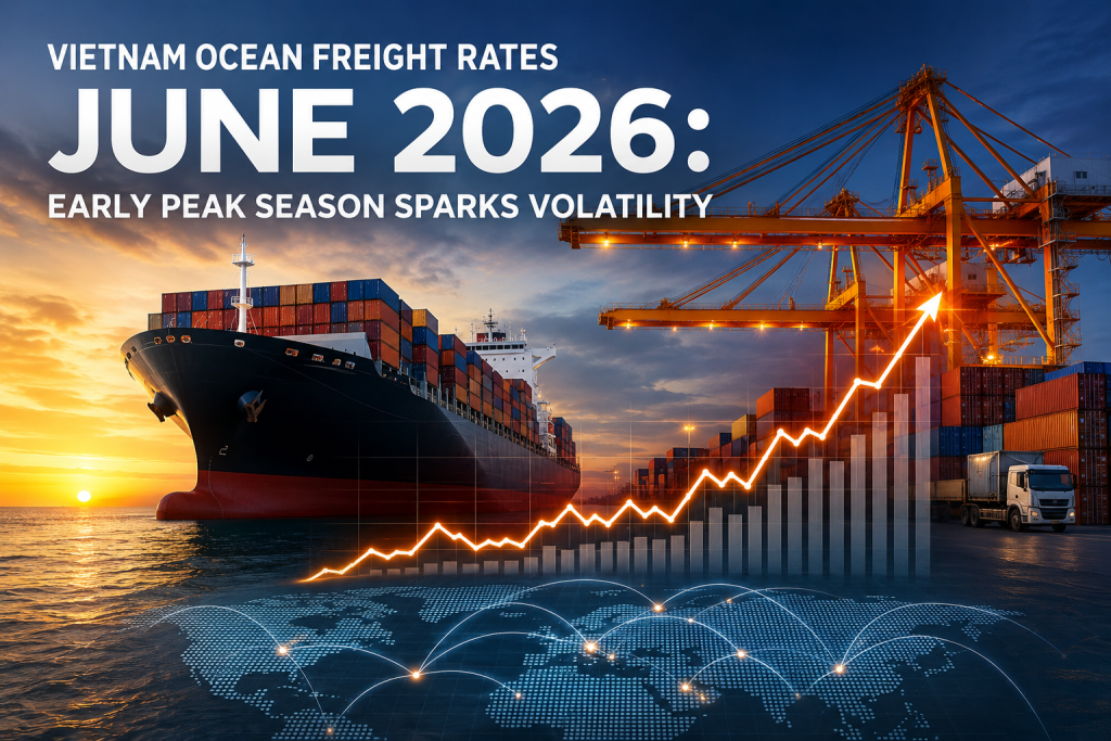 Ocean freight rates June 2026